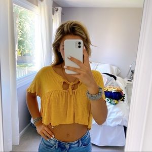 Cropped Flowy Top